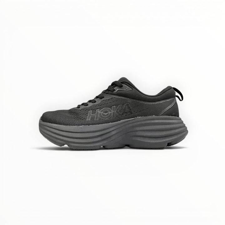 Hoka Bondi 8 men's shoe in Black/Black – product view 1