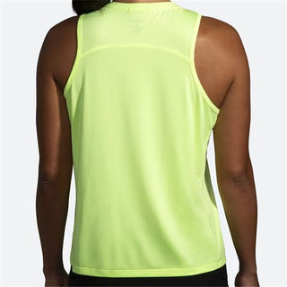 Women's Sleeveless T-shirt Brooks Sprint Free 2.0 Yellow