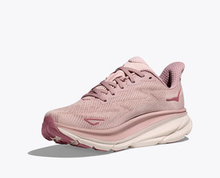 WOMEN HOKA CLIFTON 9 RUNNING SHOES (Pink) - SS23