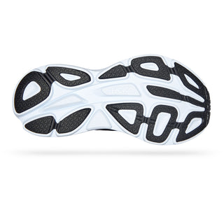 HOKA BONDI 8 MEN'S RUNNING SHOES - (Black & White)