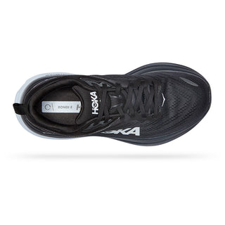 HOKA BONDI 8 MEN'S RUNNING SHOES - (Black & White)