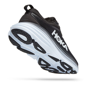 HOKA BONDI 8 WOMEN'S RUNNING SHOES (Black & White) - SS23