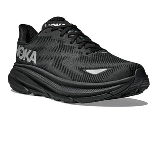 WOMEN HOKA CLIFTON 9 RUNNING SHOES (Black) - SS23