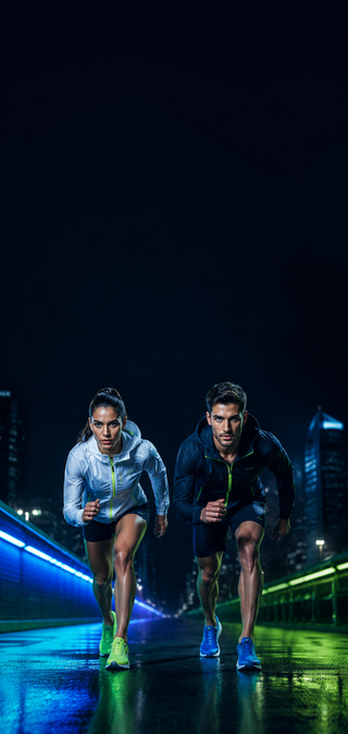 FW Sports Shoes mobile homepage hero with two runners