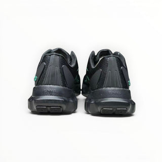 FWSports Shoes Alo Runner womens black and green lightweight low-top sneakers viewed from the back