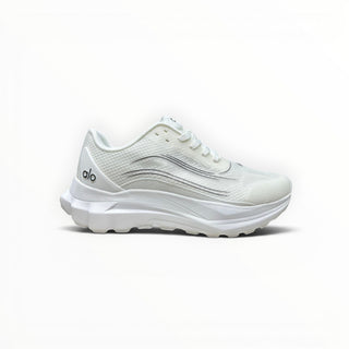 FWSports Shoes Alo Runner womens white lightweight low-top sneakers with cushioned midsole and breathable mesh upper