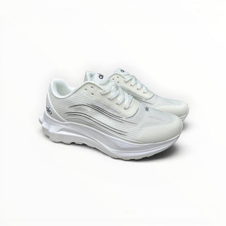 FWSports Shoes Alo Runner white lightweight low-top sneakers with breathable mesh and cushioned midsole