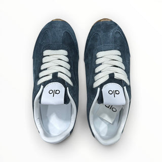 FWSports Shoes Alo Yoga Sunset blue low-top lifestyle sneakers with white laces and cushioned interior.