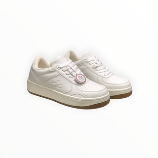 FWSports Shoes Alo Yoga Recovery Mode white low-top sneakers with cushioned soles and lace-up closure.