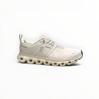 FWSports Shoes On Cloud 6 Waterproof beige running shoes with cushioned sole and durable mesh upper