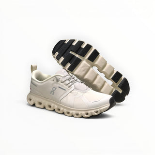 FWSports Shoes beige On Cloud 6 waterproof running shoes with a durable lugged outsole for superior traction.
