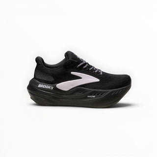 FWSports Shoes Brooks Glycerin Max Comfort women's triple black running shoe with maximum cushioning and breathable upper.