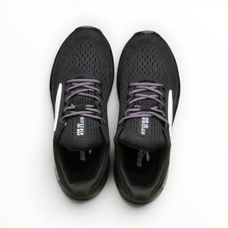 FWSports Shoes Brooks Glycerin Max women's triple black running shoes with breathable mesh and cushioned low-top design.