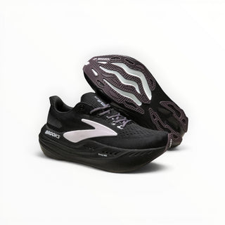 FWSports Shoes Brooks Glycerin Max Comfort women's triple black running shoes with thick cushioned soles.