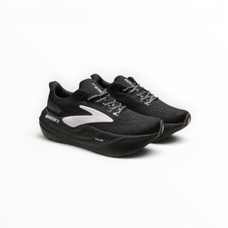FWSports Shoes Brooks Glycerin Max Comfort men's triple black running shoes with maximum cushioning and breathable mesh.