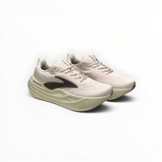 FWSports Shoes Brooks Glycerin Max Comfort men's cream low-top running shoes with maximum cushioning and lace-up design.
