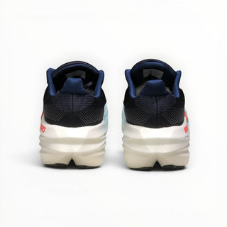 FWSports Shoes Brooks Glycerin Max Comfort womens running shoes in navy and red, rear view showing thick white sole.