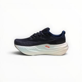 FWSports Shoes Brooks Glycerin Max Comfort navy and red womens running shoe with thick white cushioned sole
