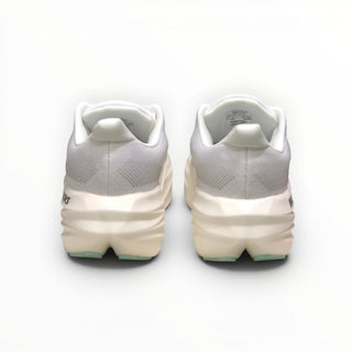 FWSports Shoes Brooks Glycerin Max Comfort men's running shoes in white and silver, rear view showing thick cushioning.