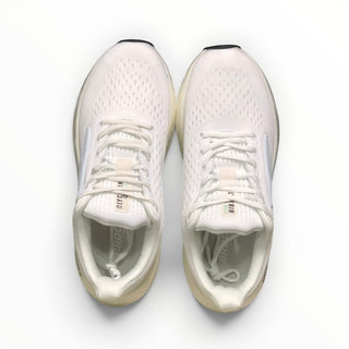 FWSports Shoes Brooks Glycerin Max Comfort womens running shoes in white and silver with breathable mesh upper.