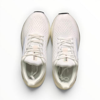 FWSports Shoes Brooks Glycerin Max Comfort men's white and silver low-top running shoes with plush cushioning.