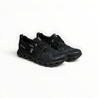 FWSports Shoes Cloud 5 women's black running shoes with breathable mesh upper and speed-lacing system.