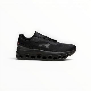 FWSports Shoes Cloudmonster men's black running shoe with oversized CloudTec cushioning and breathable mesh upper