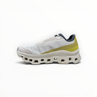 FWSports Shoes On Running Cloudmonster Void men's running shoe in beige and yellow with breathable mesh and CloudTec