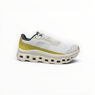FWSports Shoes On Running Cloudmonster Void beige and yellow running sneaker with mesh upper and thick CloudTec sole