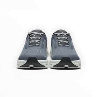 FWSports Shoes On Running Cloudmonster Void sneakers in lime and glacier ash with breathable mesh and thick soles.