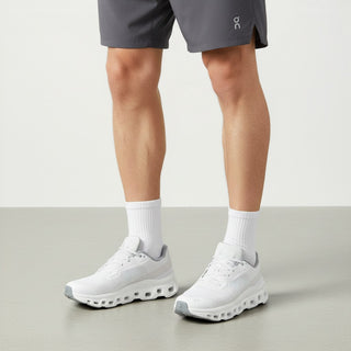 FWSports Shoes Mens On Running Cloudmonster Void sneakers in grayish purple with breathable mesh and thick sole