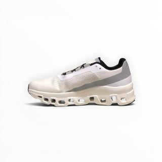 FWSports Shoes white Cloudmonster running shoe with oversized CloudTec cushioning and breathable mesh upper side view