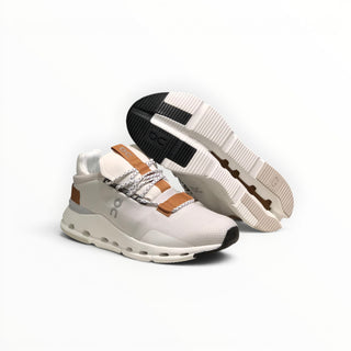 FWSports Shoes Cloudnova men's running sneakers in pearl white with sock-like upper and CloudTec cushioning