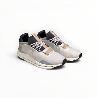 FWSports Shoes Cloudnova men's running sneakers in Bai Rousha beige with a breathable sock-like upper and CloudTec sole
