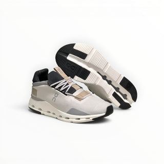 FWSports Shoes Cloudnova women's running sneakers in Bai Rousha featuring a sock-like upper and CloudTec cushioning.