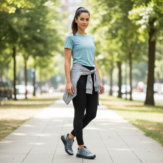 FWSports Shoes model wearing grey, black, and lime On Cloudtilt Remix running sneakers with a layered x-ray upper.