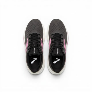 FWSports Shoes Glycerin Max 2 women's running shoes in black with pink accents and high-cushion white midsoles.