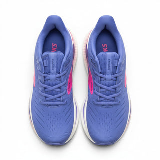 FWSports Shoes Glycerin Max 2 women's blue running shoes with plush cushioning and GlideRoll rocker technology.