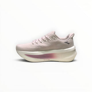 FWSports Shoes Glycerin Max 2 women's running shoes in pink with plush stacked cushioning and GlideRoll rocker sole.