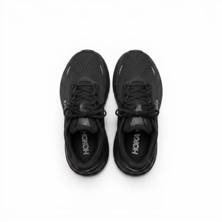 FWSports Shoes Hoka Bondi 9 men's running shoes in all-black with breathable mesh upper and plush cushioning