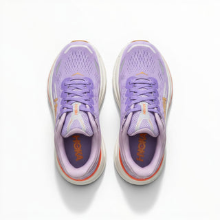 FWSports Shoes Hoka Bondi 9 men's running shoes in purple with breathable mesh upper and plush cushioned midsole