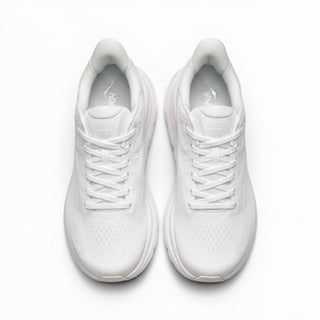 FWSports Shoes Hoka Clifton 10 men's running shoes in all-white with breathable mesh upper and cushioned sole