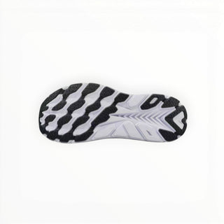 FWSports Shoes Hoka Clifton 8 running shoe outsole featuring a black and white textured tread pattern