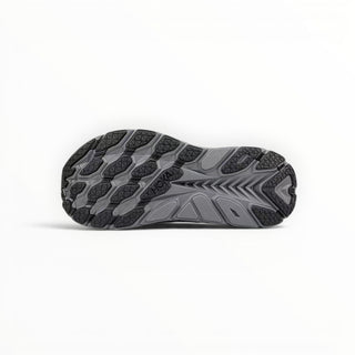 FWSports Shoes Hoka Clifton 8 women's running shoe black outsole showing durable rubber tread pattern