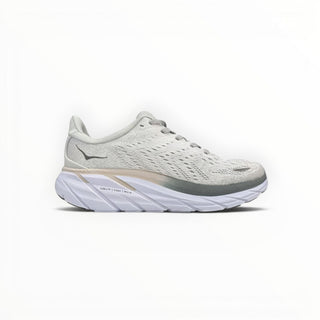 FWSports Shoes Hoka Clifton 8 men's running shoe in lunar rock and nimbus grey with breathable mesh and EVA midsole