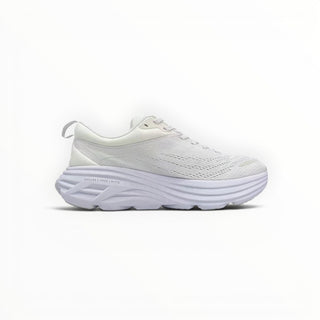 FWSports Shoes Hoka Clifton 8 women's running shoe in white with engineered mesh upper and thick foam midsole