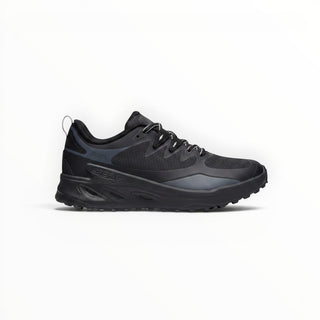 FWSports Shoes KEEN NXIS EVO WP womens black and graphite waterproof hiking shoe with a durable rubber outsole.