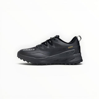FWSports Shoes KEEN NXIS EVO WP black waterproof hiking shoe with a durable rubber outsole and lace-up closure.