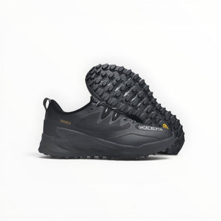FWSports Shoes KEEN NXIS EVO WP black waterproof hiking shoes with high-traction rubber outsoles for trail stability.