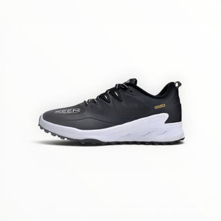 FWSports Shoes KEEN NXIS EVO WP womens lightweight waterproof hiking shoe in black and white with a durable rubber sole